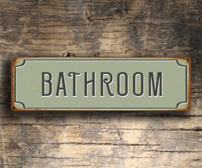 Bathroom Door Decor