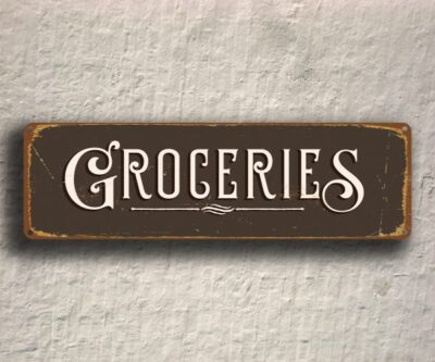 Groceries Sign