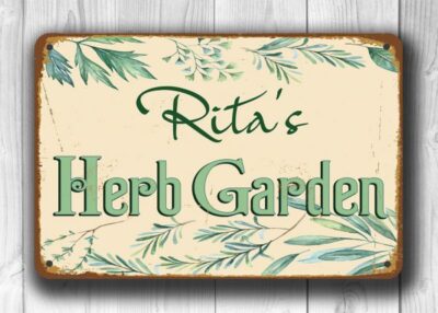 Personalized Herb Garden Sign