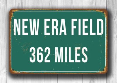 New Era Field Distance Sign