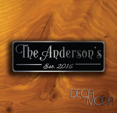 Custom FAMILY NAME SIGN