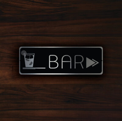 HOTEL BAR POINTER Sign