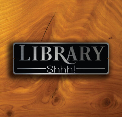 LIBRARY DOOR SIGN