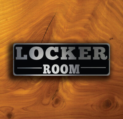 LOCKER ROOM DOOR Sign