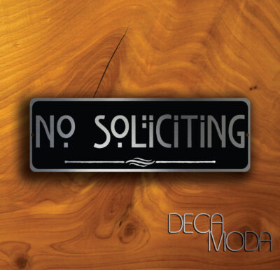 NO SOLICITING SIGN