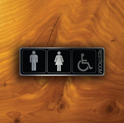 UNISEX ACCESSIBLE RESTROOM Sign