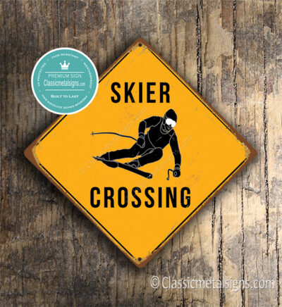 Skier Crossing sign