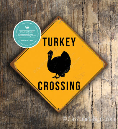 Turkey Crossing Sign