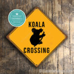 Koala Crossing Sign