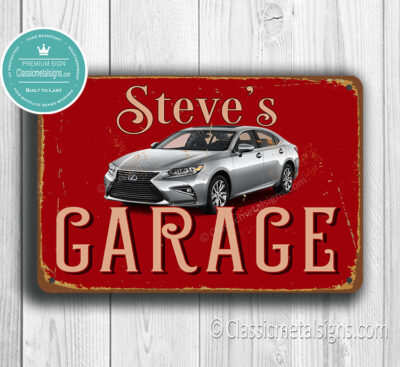 Peraonalized Lexus Garage Sign