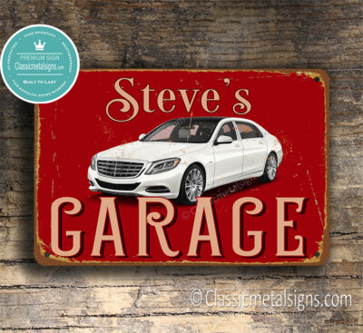 Personalized Mercedes Parking Sign