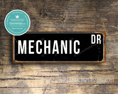 Mechanic Street Sign Gift