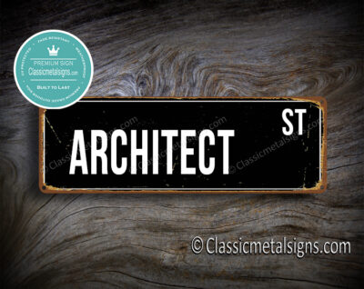 Architect Street Sign Gift