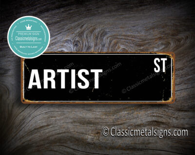 Artist Street Sign Gift