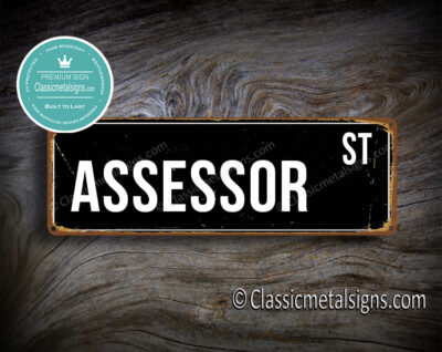 Assessor Street Sign Gift