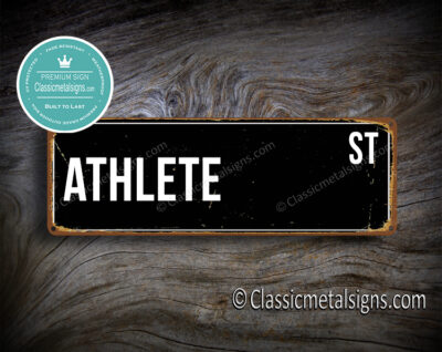 Athlete Street Sign Gift