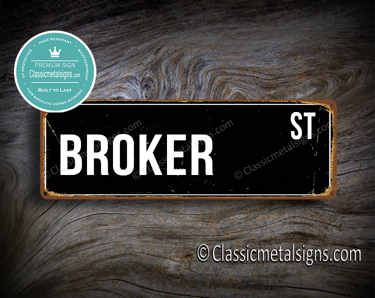 Broker Street Sign Gift