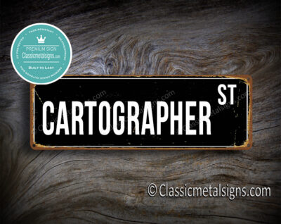 Cartographer Street Sign Gift