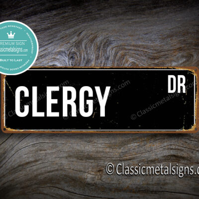 Clergy Street Sign Gift