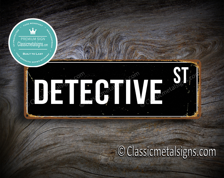 Detective Street Sign Gift