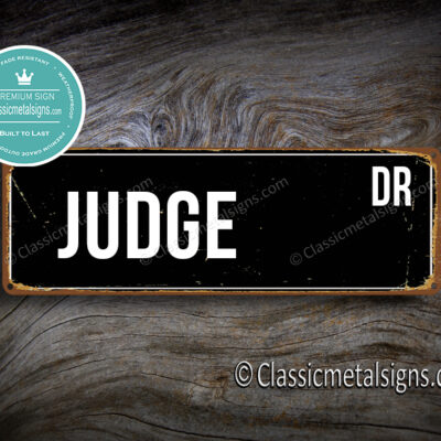 Judge Street Sign Gift