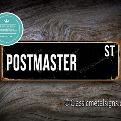 Postmaster Street Sign Gift