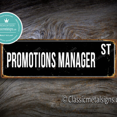 Promotions Manager Street Sign Gift