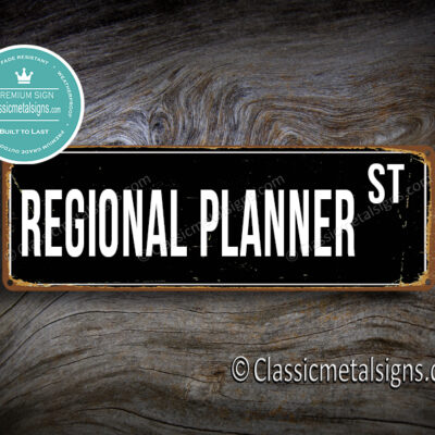 Regional Planner Street Sign Gift