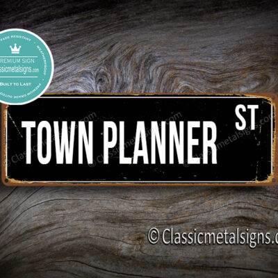 Town Planner Street Sign Gift