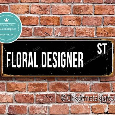 Floral Designer Street Sign Gift