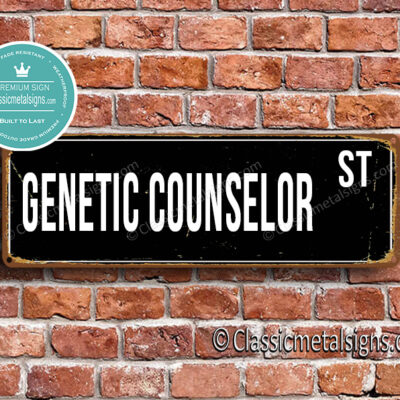 Genetic Counselor Street Sign Gift