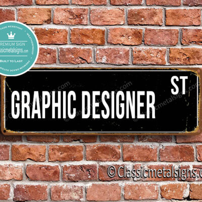 Graphic Designer Street Sign Gift