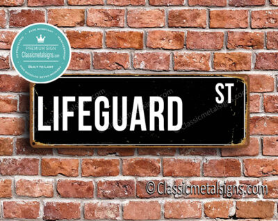 Lifeguard Street Sign Gift