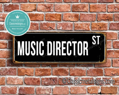 Music Director Street Sign Gift