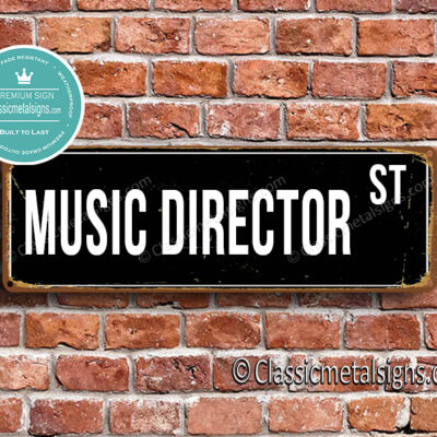 Music Director Street Sign Gift