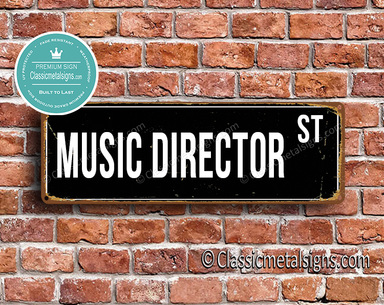 Music Director Street Sign Gift