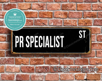 PR Specialist Street Sign Gift