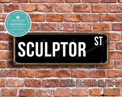 Sculptor Street Sign Gift