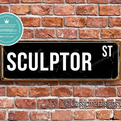 Sculptor Street Sign Gift