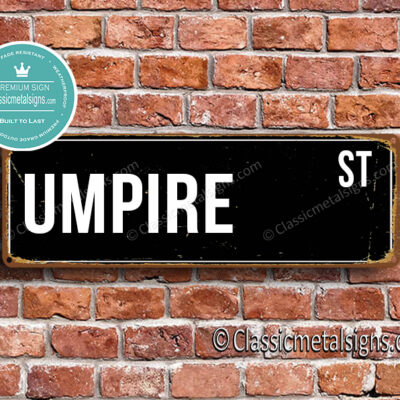 Umpire Street Sign Gift