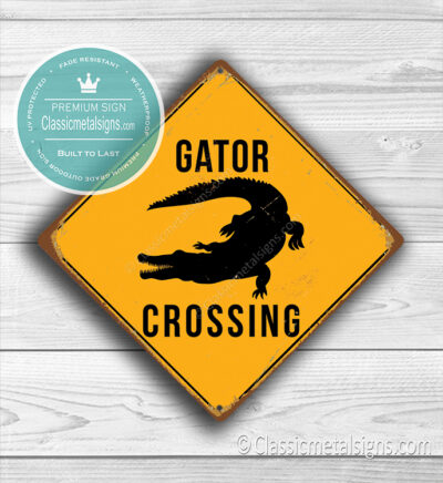 Gator Crossing Sign