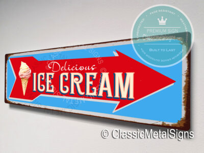 Vintage Ice Cream Sign