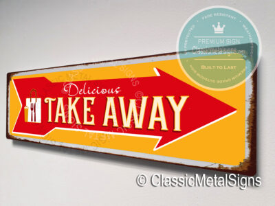 Vintage Take Away Signs