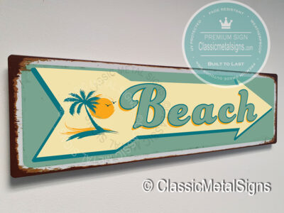 Beach Arrow Signs