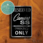Camaro SS Parking Only Sign