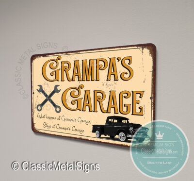 grampas-garage-signs