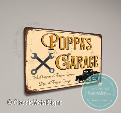 Poppaâ€™s Garage Signs