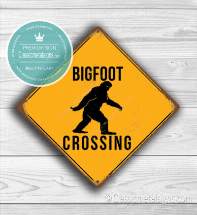 Bigfoot Crossing Signs