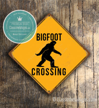 Bigfoot Crossing Sign