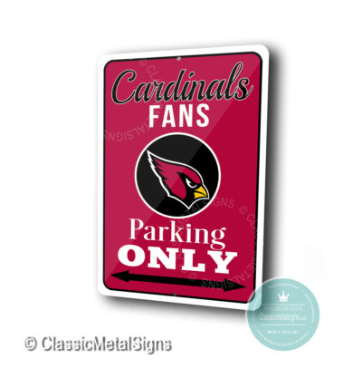 Arizona Cardinals Parking Only Sign